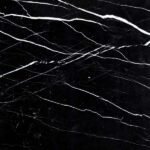 Détail du marbre Noir Marquina